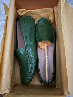 Tod’s Moccasin Emerald Green Loafers